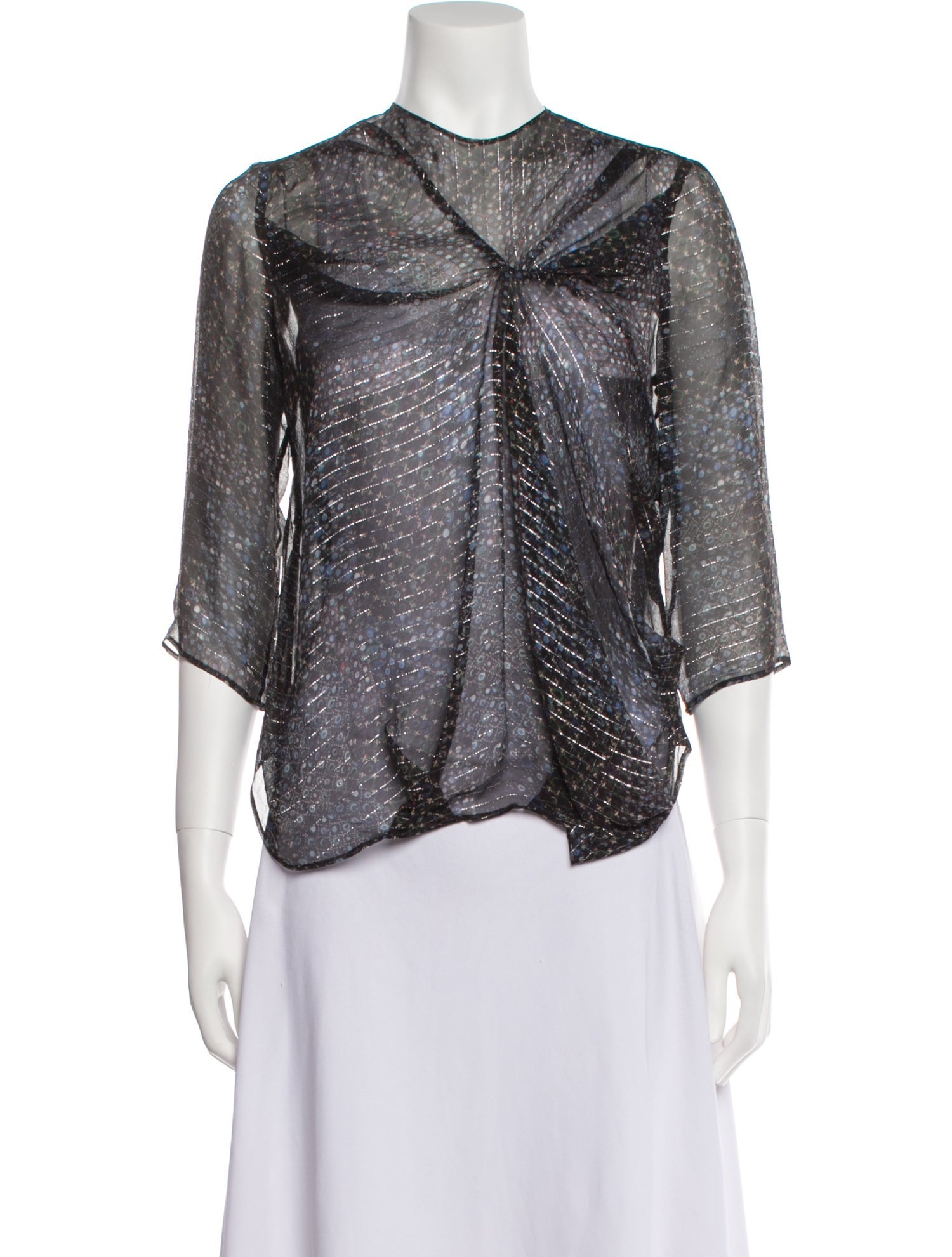 Isabel Marant Silk Crew Neck Blouse