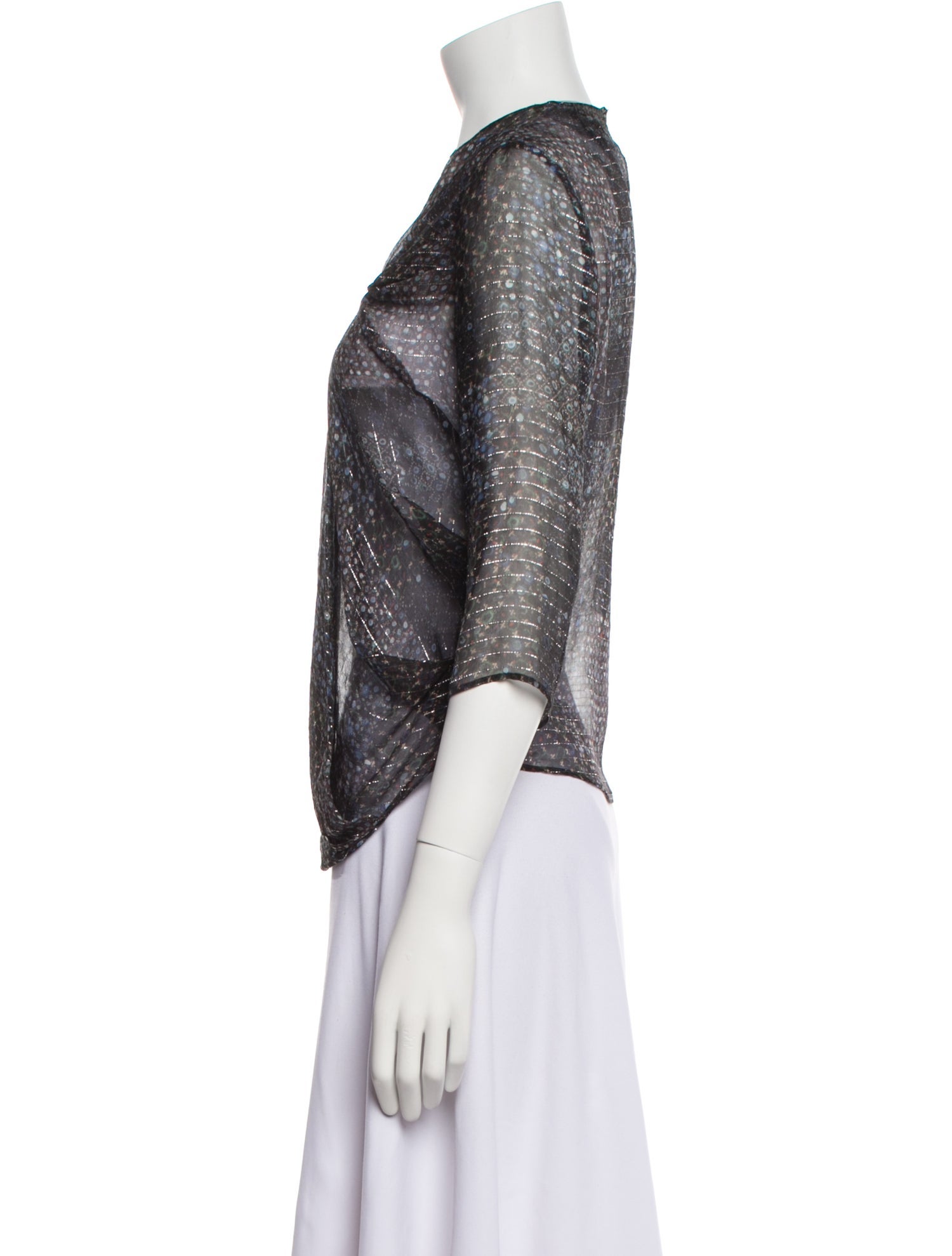 Isabel Marant Silk Crew Neck Blouse