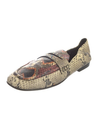 Isabel Marant Leather Animal Print Loafers