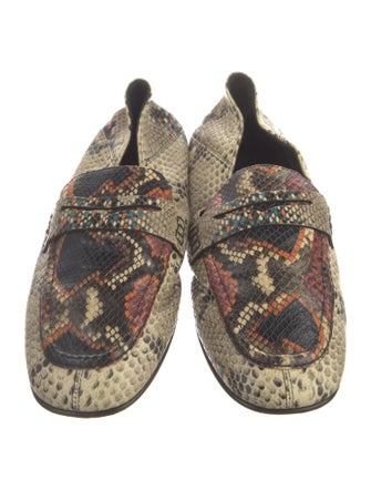 Isabel Marant Leather Animal Print Loafers
