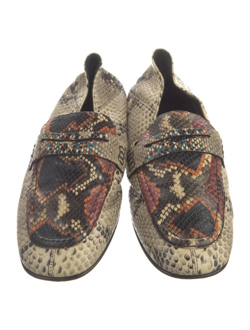 Isabel Marant Leather Animal Print Loafers