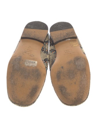 Isabel Marant Leather Animal Print Loafers