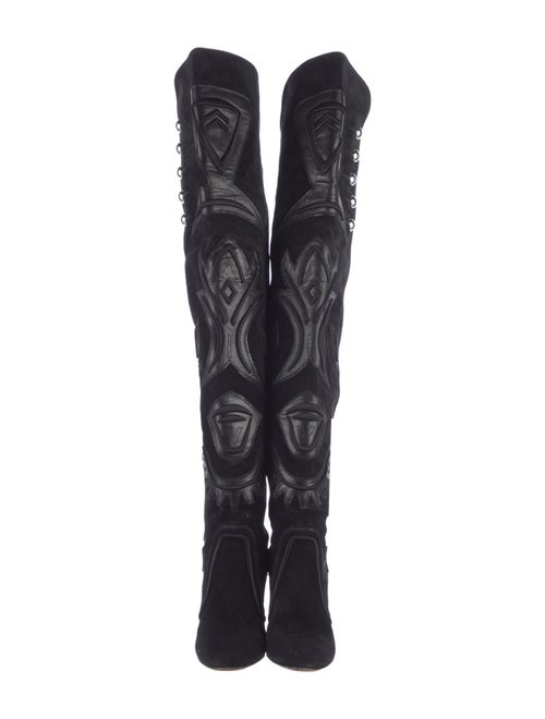 Isabel Marant Leather Studded Accents Boots