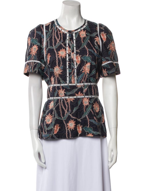 Isabel Marant Printed Crew Neck Blouse
