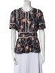 Isabel Marant Printed Crew Neck Blouse