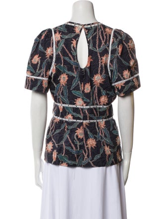Isabel Marant Printed Crew Neck Blouse