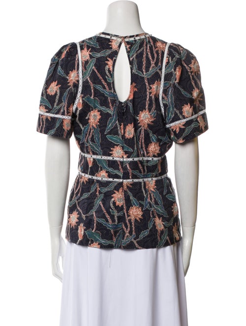 Isabel Marant Printed Crew Neck Blouse