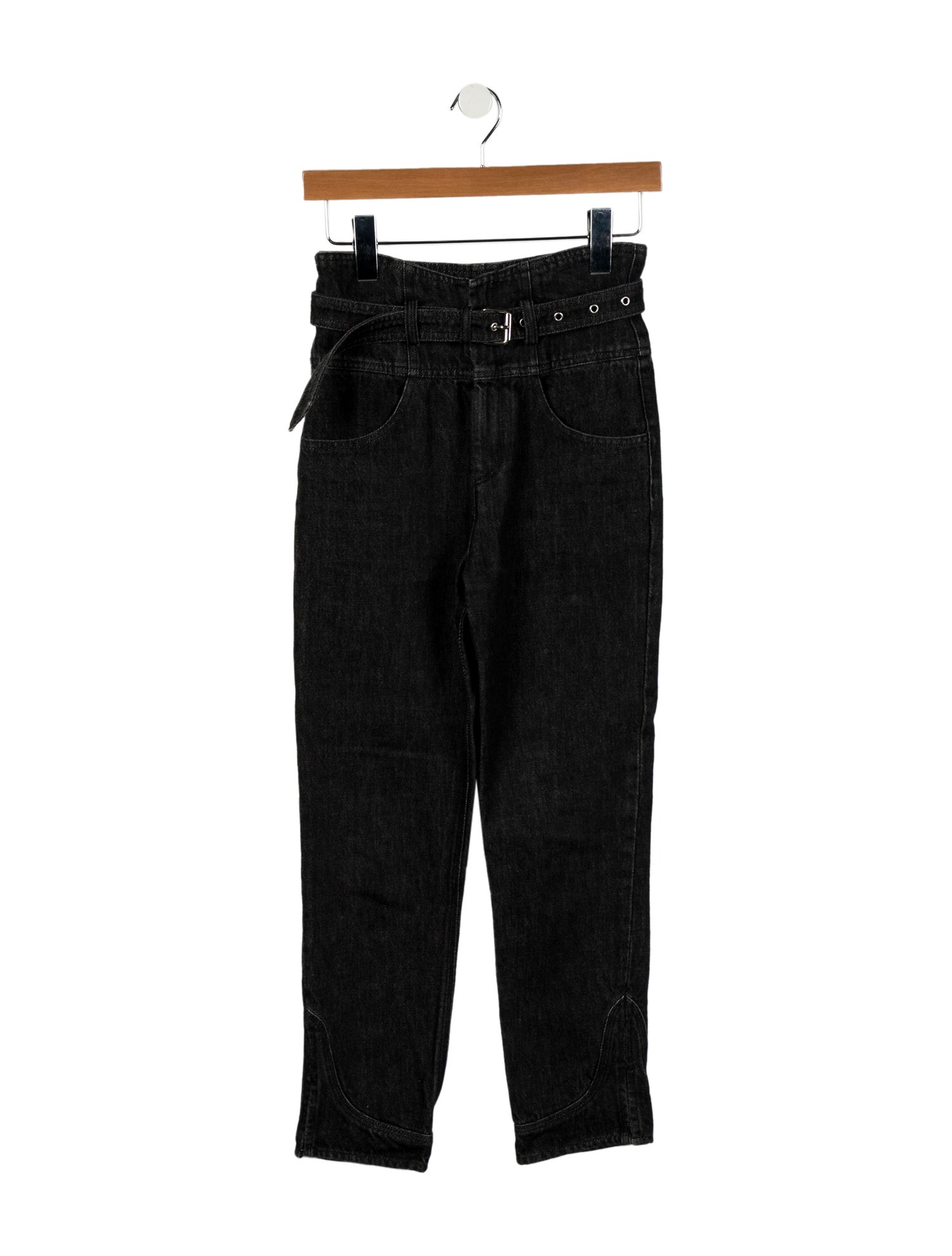 Isabel Marant High-Rise Straight Leg Jeans