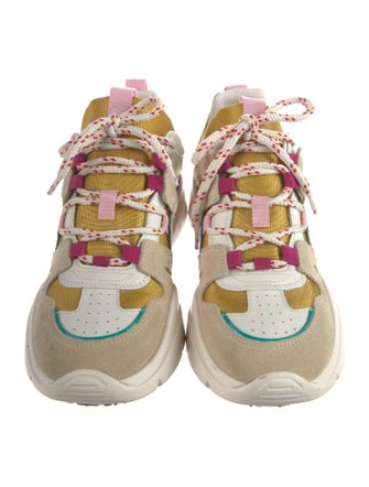 Isabel Marant Printed Grosgrain Trim Chunky Sneakers