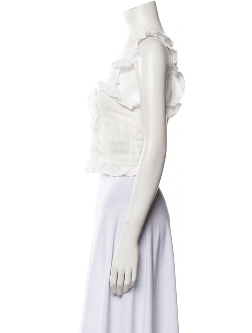 Isabel Marant Square Neckline Sleeveless Crop Top