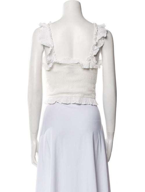 Isabel Marant Square Neckline Sleeveless Crop Top