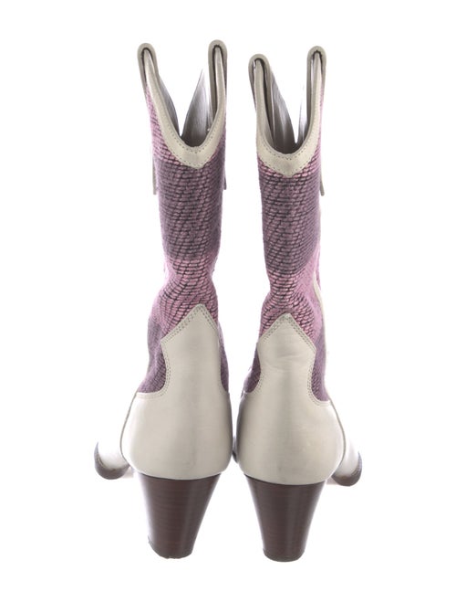 Isabel Marant Leather Printed Western Boots