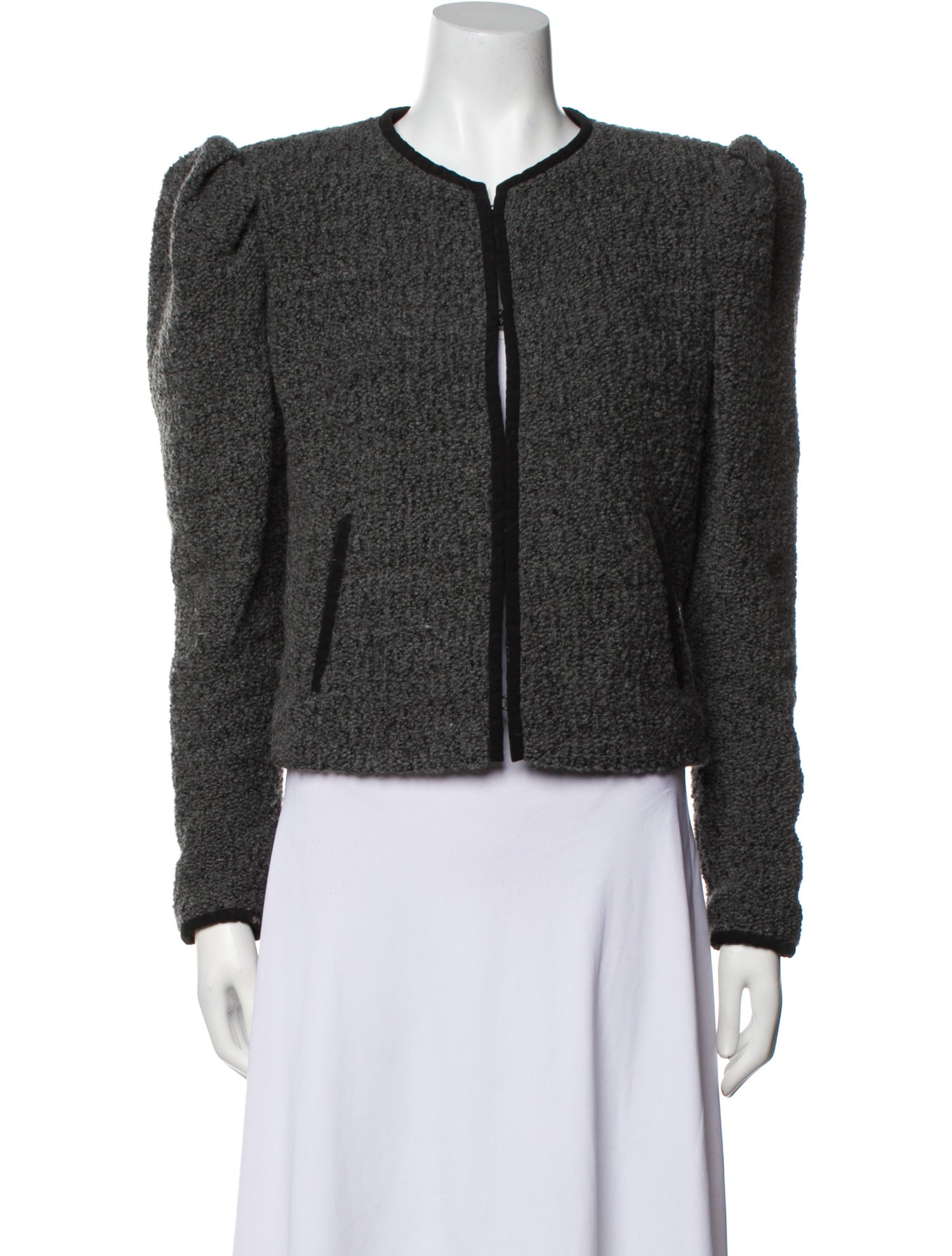 Isabel Marant Virgin Wool Tweed Pattern Evening Jacket