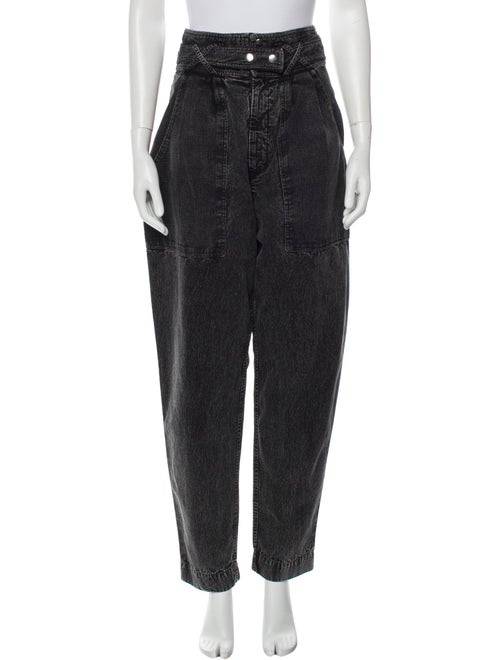 Isabel Marant High-Rise Straight Leg Jeans