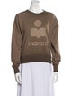 Isabel Marant Graphic Print Crew Neck Sweatshirt