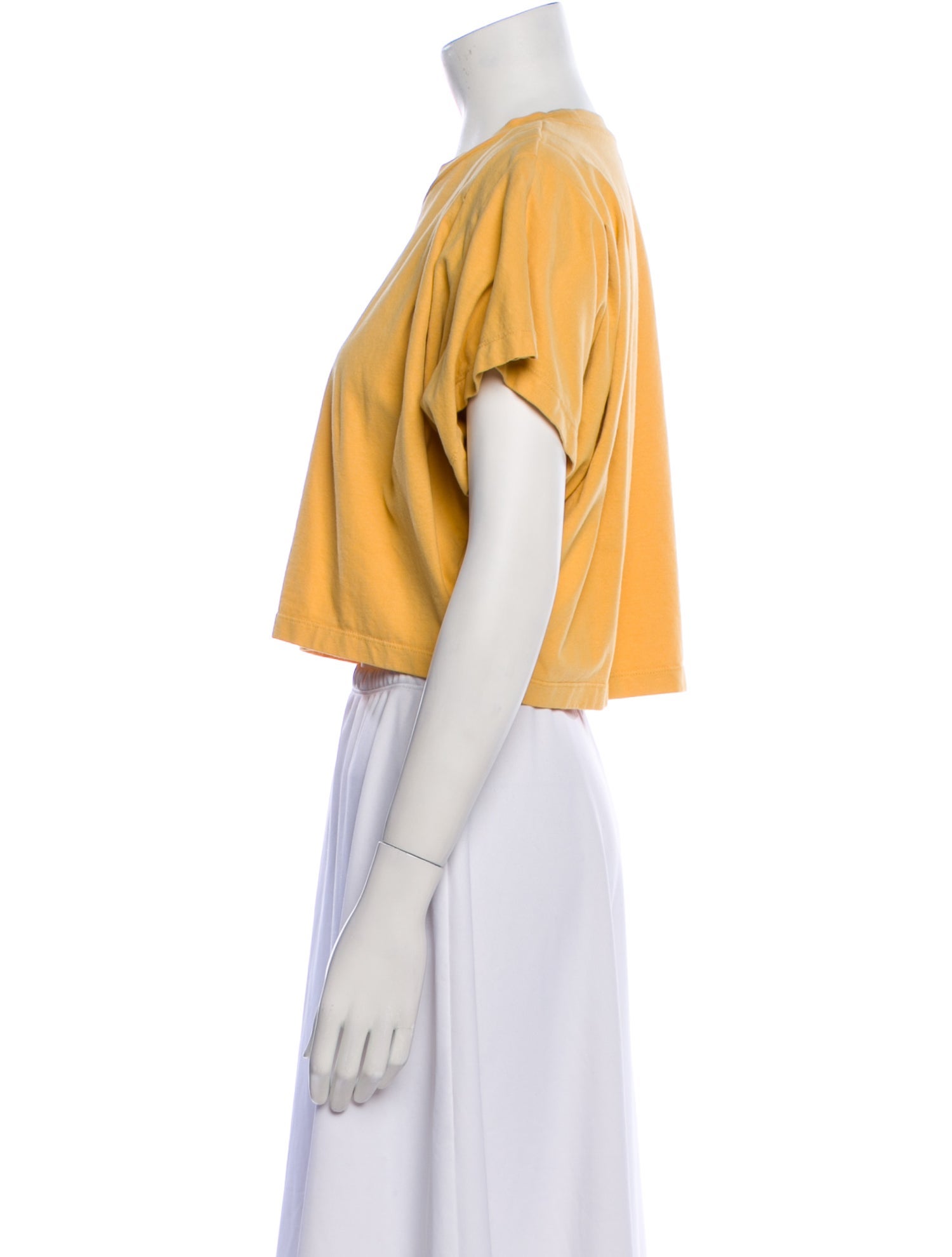 Isabel Marant Crew Neck Short Sleeve Crop Top