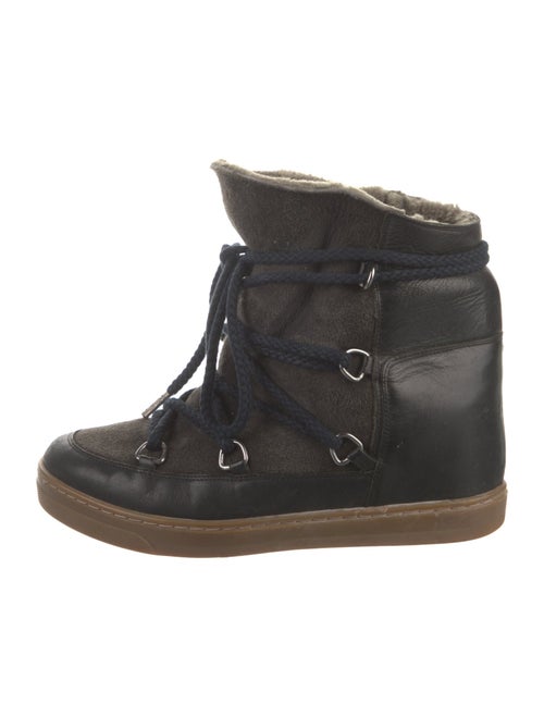Isabel Marant Leather Lace-Up Boots