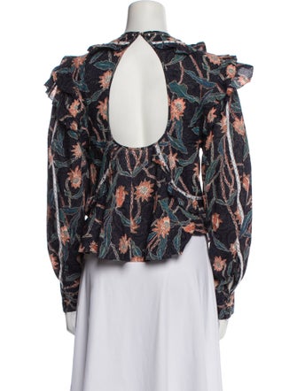 Isabel Marant Printed Crew Neck Blouse