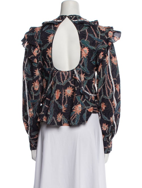 Isabel Marant Printed Crew Neck Blouse