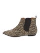 Isabel Marant Suede Animal Print Chelsea Boots