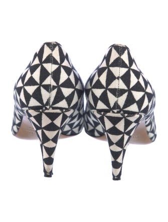 Isabel Marant Canvas Printed Pumps