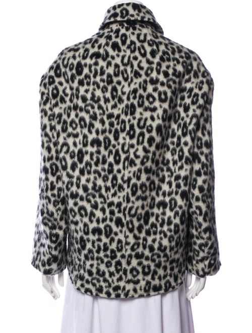 Isabel Marant Virgin Wool Animal Print Coat