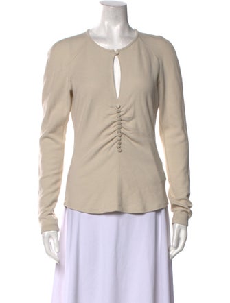 Isabel Marant Virgin Wool Crew Neck Blouse