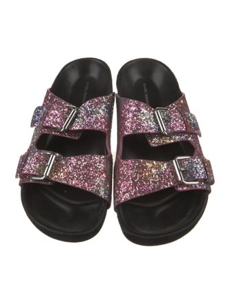 Isabel Marant Glitter Printed Slides