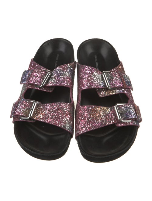 Isabel Marant Glitter Printed Slides