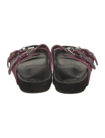 Isabel Marant Glitter Printed Slides