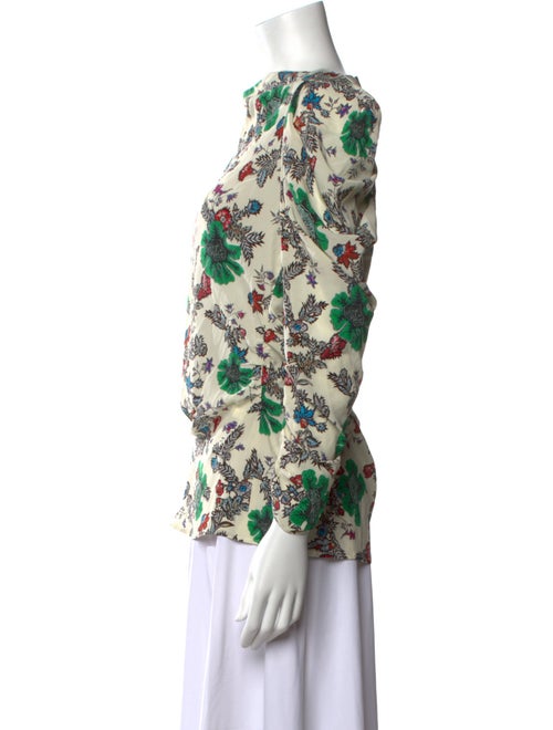 Isabel Marant Floral Print Bateau Neckline Blouse