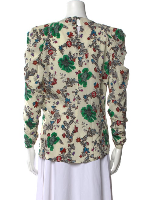 Isabel Marant Floral Print Bateau Neckline Blouse