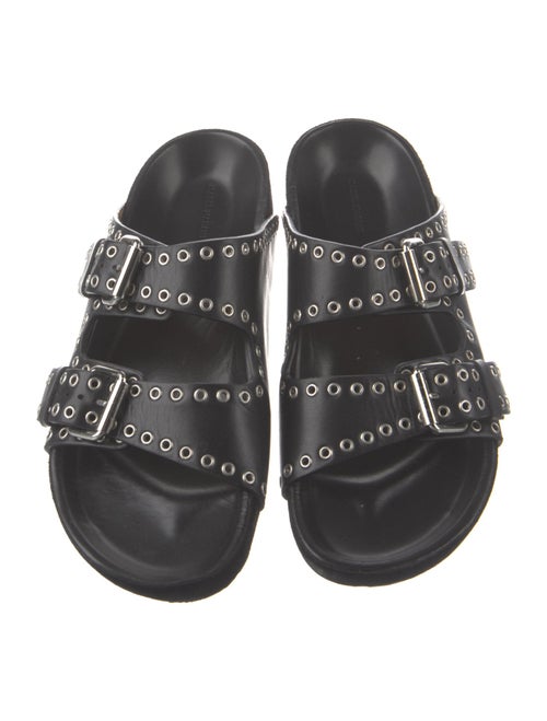 Isabel Marant Leather Printed Slides