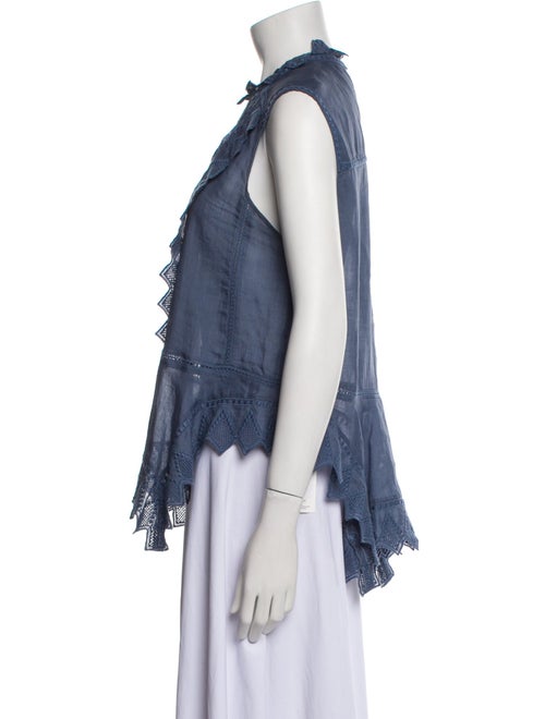 Isabel Marant Mock Neck Sleeveless Blouse