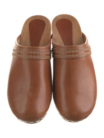 Isabel Marant Leather Studded Accents Mules