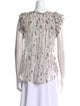 Isabel Marant Printed Square Neckline Blouse