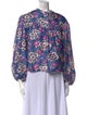 Isabel Marant Silk Floral Print Blouse
