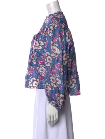 Isabel Marant Silk Floral Print Blouse