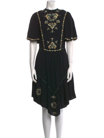 Isabel Marant Crew Neck Knee-Length Dress