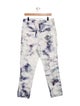Isabel Marant Tie-Dye Print Straight Leg Pants