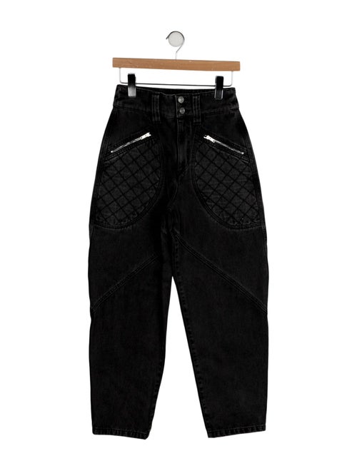Isabel Marant High-Rise Straight Leg Jeans