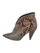 Isabel Marant Leather Animal Print Boots
