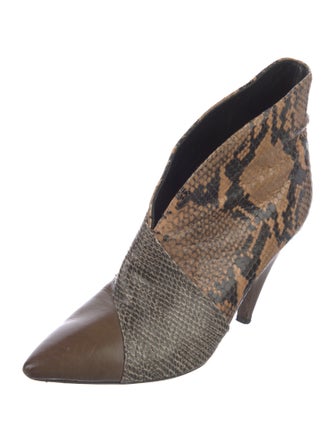 Isabel Marant Leather Animal Print Boots