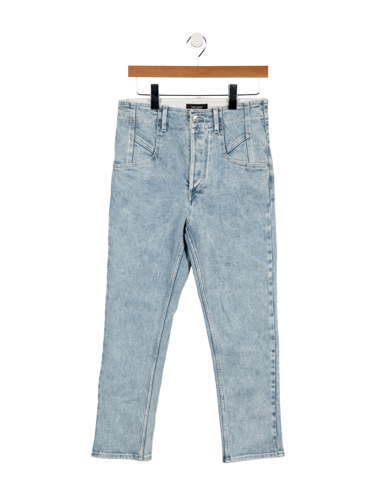 Isabel Marant High-Rise Straight Leg Jeans