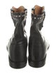 Isabel Marant Leather Studded Accents Combat Boots