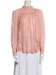 Isabel Marant Silk Mock Neck Blouse