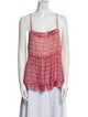 Isabel Marant Printed Square Neckline Top