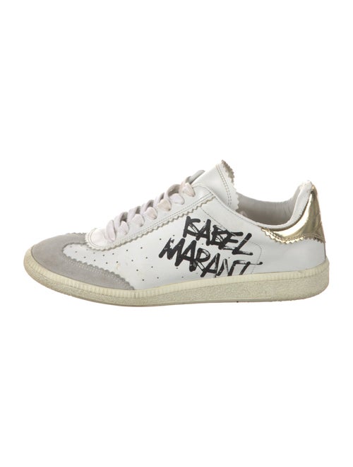 Isabel Marant Leather Printed Sneakers