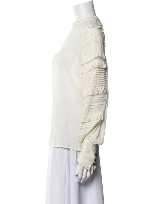 Isabel Marant Silk Mock Neck Blouse
