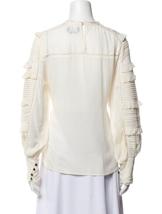 Isabel Marant Silk Mock Neck Blouse